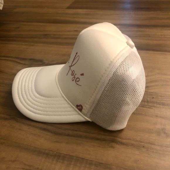 Mother Trucker Team Rose White Pink Hat New - Picture 3 of 4
